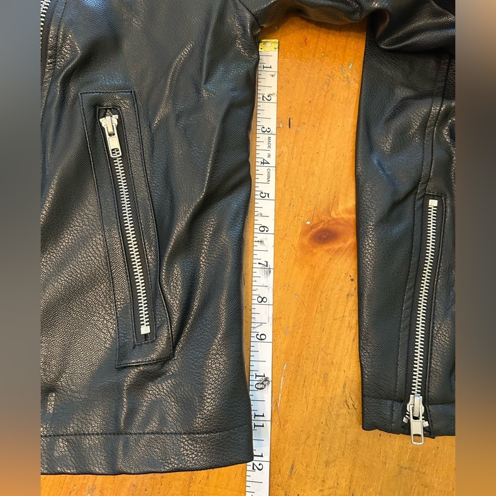 ASOS Faux Leather Moto Jacket with Asymmetrical Zipper - Picture 15 of 15